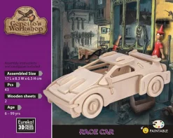 Kinderen Eureka 3d Puzzels|3dpuzzels<Racewagen - Gepetto's Workshop - 3D puzzel