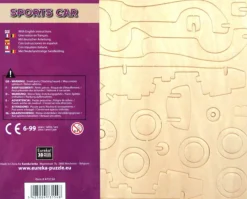 Kinderen Eureka 3d Puzzels|3dpuzzels<Sportwagen - Gepetto's Workshop - 3D puzzle in hout