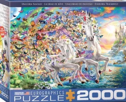 Eurographics Puzzles Kunst En Cultuur|2000 En Meer<Eenhoorn fantasie - puzzel van 2000 stukjes