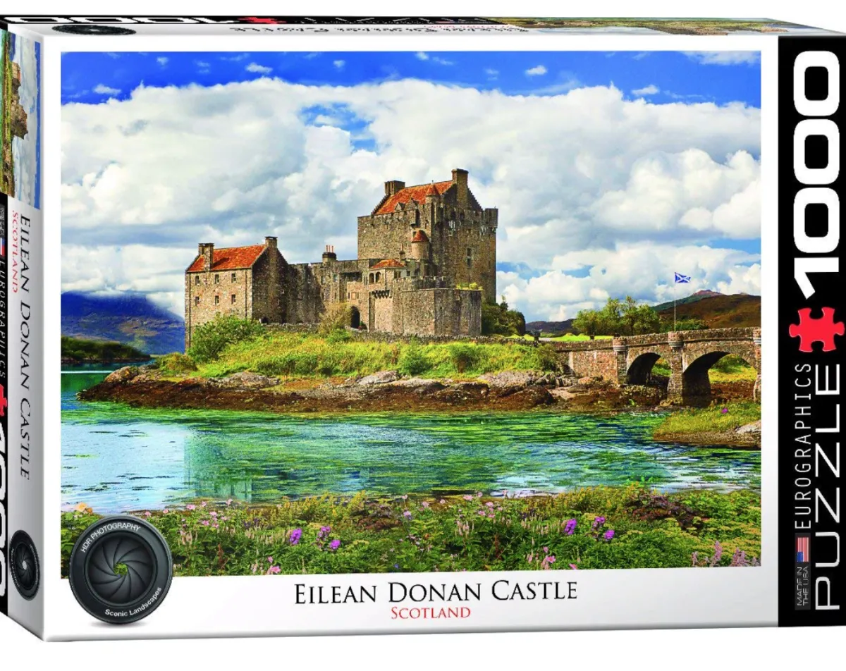 Eurographics Puzzles Landschappen|1000-1499<Eilean Donan Castle - Schotland - puzzel van 1000 stukjes