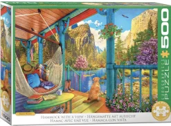 Eurographics Puzzles Kunst En Cultuur|Steden En Gebouwen<Hangmat met uitzicht - puzzel van 500 XXL stukjes