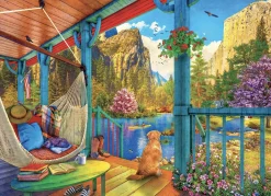 Eurographics Puzzles Kunst En Cultuur|Steden En Gebouwen<Hangmat met uitzicht - puzzel van 500 XXL stukjes