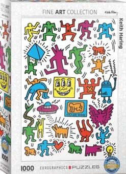 Eurographics Puzzles Kunst En Cultuur|1000-1499<Keith Haring - Collage - puzzel van 1000 stukjes