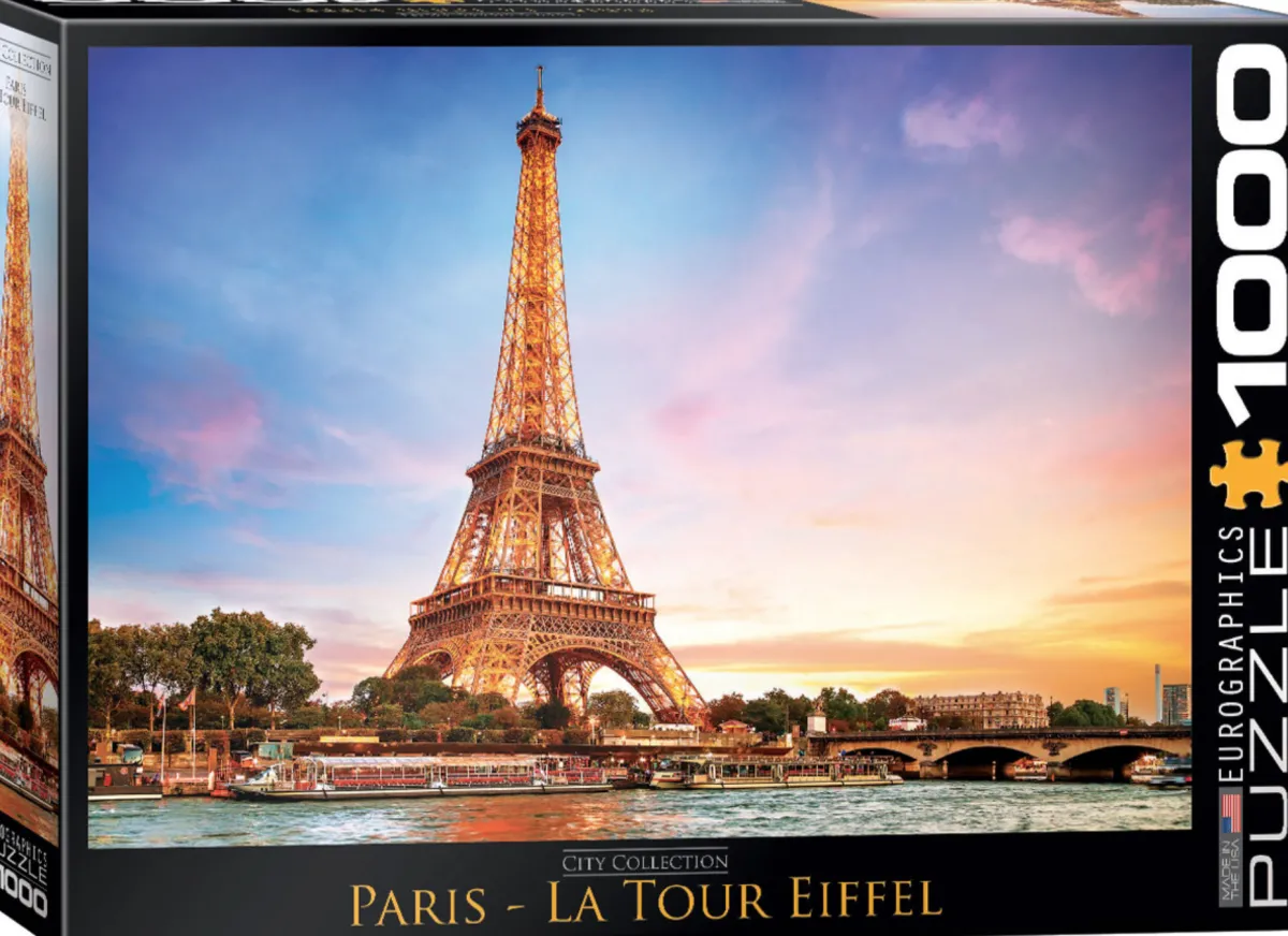 Eurographics Puzzles Steden En Gebouwen|1000-1499<Parijs - Eiffeltoren - puzzel van 1000 stukjes