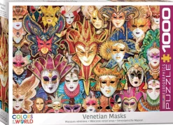 Eurographics Puzzles Stilleven|Kunst En Cultuur<Venetiaanse Maskers - puzzel van 1000 stukjes