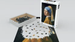 Eurographics Puzzles Kunst En Cultuur|1000-1499<Vermeer - Het meisje met de parel - puzzel van 1000 stukjes