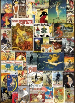 Eurographics Puzzles Kunst En Cultuur|1000-1499<Vintage Fiets Posters - puzzel van 1000 stukjes