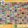 Eurographics Puzzles Kunst En Cultuur|2000 En Meer<Volkswagen Groovy Bus - Collage - puzzel van 2000 stukjes
