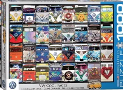 Eurographics Puzzles Stilleven|Kunst En Cultuur<VW Bus - Cool Faces - puzzel van 1000 stukjes