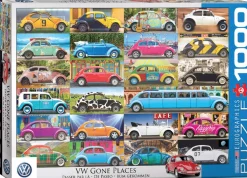 Eurographics Puzzles Stilleven|Kunst En Cultuur<VW Beetle - Gone Places - puzzel van 1000 stukjes