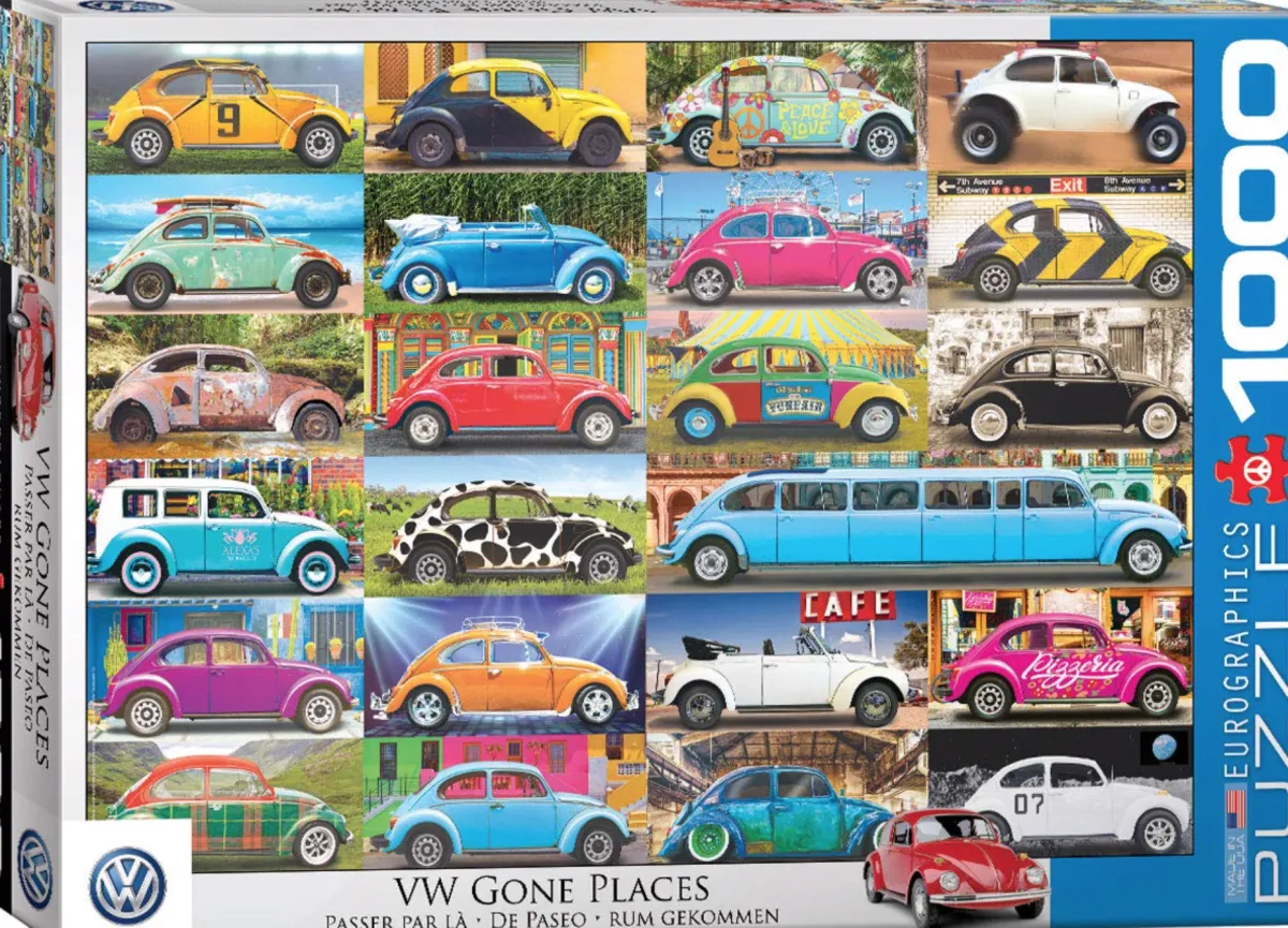 Eurographics Puzzles Stilleven|Kunst En Cultuur<VW Beetle - Gone Places - puzzel van 1000 stukjes