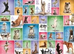 Eurographics Puzzles Dieren|1000-1499<Yoga Dogs - Collage - puzzel van 1000 stukjes