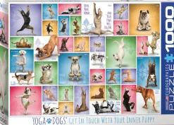 Eurographics Puzzles Dieren|1000-1499<Yoga Dogs - Collage - puzzel van 1000 stukjes