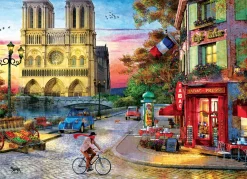 Eurographics Puzzles Kunst En Cultuur|1000-1499<Zonsondergang bij de Notre Dame de Paris - puzzel van 1000 stukjes