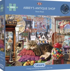 Gibsons Dieren|Tekening<Abbey's Antiekwinkel- puzzel van 1000 stukjes