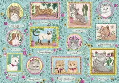 Gibsons Tekening|Dieren<Beroemde katten - puzzel van 1000 stukjes