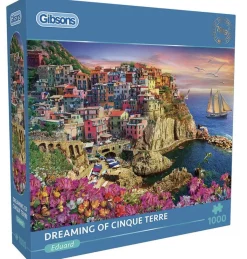 Gibsons Tekening|1000-1499<Dromen van Cinque Terre - puzzel van 1000 stukjes