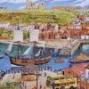 Gibsons Tekening|1000-1499<Het zeilschip Endeavour in de haven - puzzel van 1000 stukjes