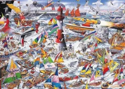 Gibsons Tekening|1000-1499<I Love Boats - puzzel van 1000 stukjes