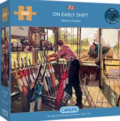 Gibsons 500-999<In de vroege shift - puzzel van 500 stukjes