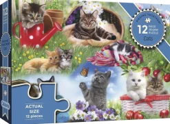 Gibsons Tekening|Dieren<Katten - puzzel van 12 XXL stukjes