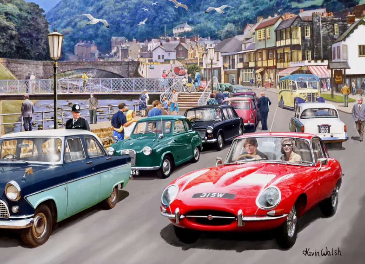 Gibsons Tekening|Steden En Gebouwen<Lynmouth Living - puzzel van 500 stukjes