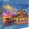 Gibsons Tekening|1000-1499<Mont Saint-Michel - puzzel van 1000 stukjes