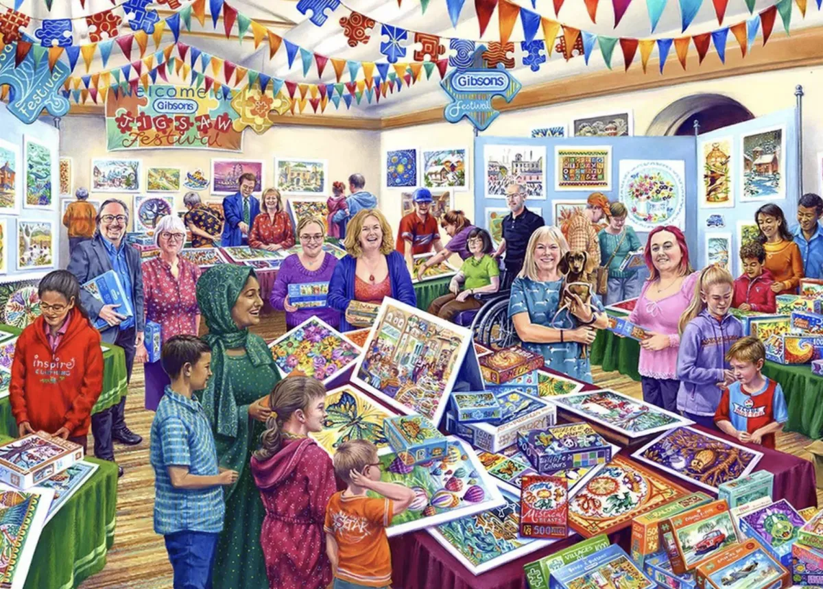 Gibsons Tekening|1000-1499<Puzzelfestival - puzzel van 1000 stukjes