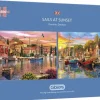 Gibsons Steden En Gebouwen|500-999<Sails at Sunset - 2 puzzels van 500 stuks