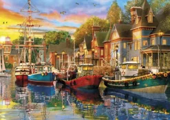 Gibsons Steden En Gebouwen|500-999<Sails at Sunset - 2 puzzels van 500 stuks