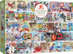 Gibsons Tekening|1000-1499<Space Hoppers & Scooters - puzzel van 1000 stukjes