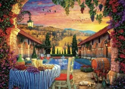Gibsons Tekening|1000-1499<Tuscany Sunset - puzzel van 1000 stukjes