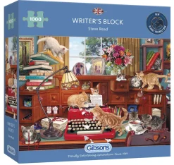 Gibsons Tekening|Dieren<Writer's Block - puzzel van 1000 stukjes