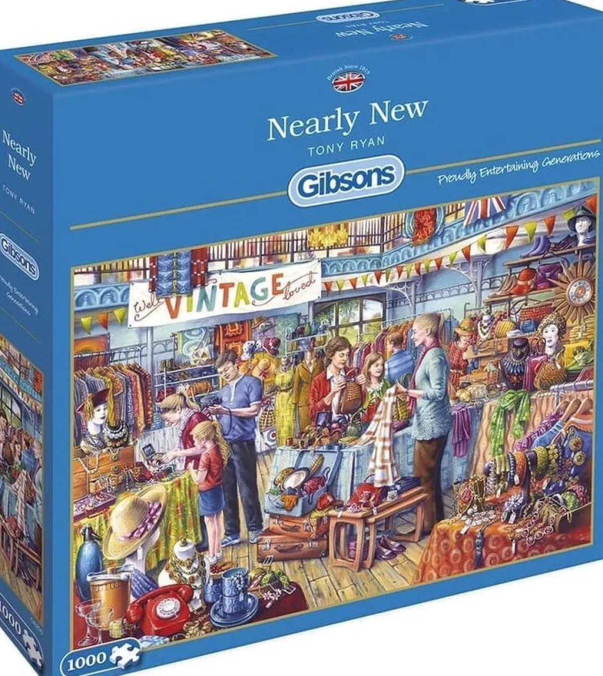 Gibsons Tekening|1000-1499<Zo goed als Nieuw - puzzel van 1000 stukjes