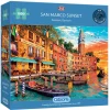 Gibsons Tekening|Steden En Gebouwen<Zonsondergang bij San Marco - puzzel van 1000 stukjes