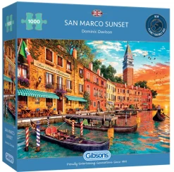 Gibsons Tekening|Steden En Gebouwen<Zonsondergang bij San Marco - puzzel van 1000 stukjes