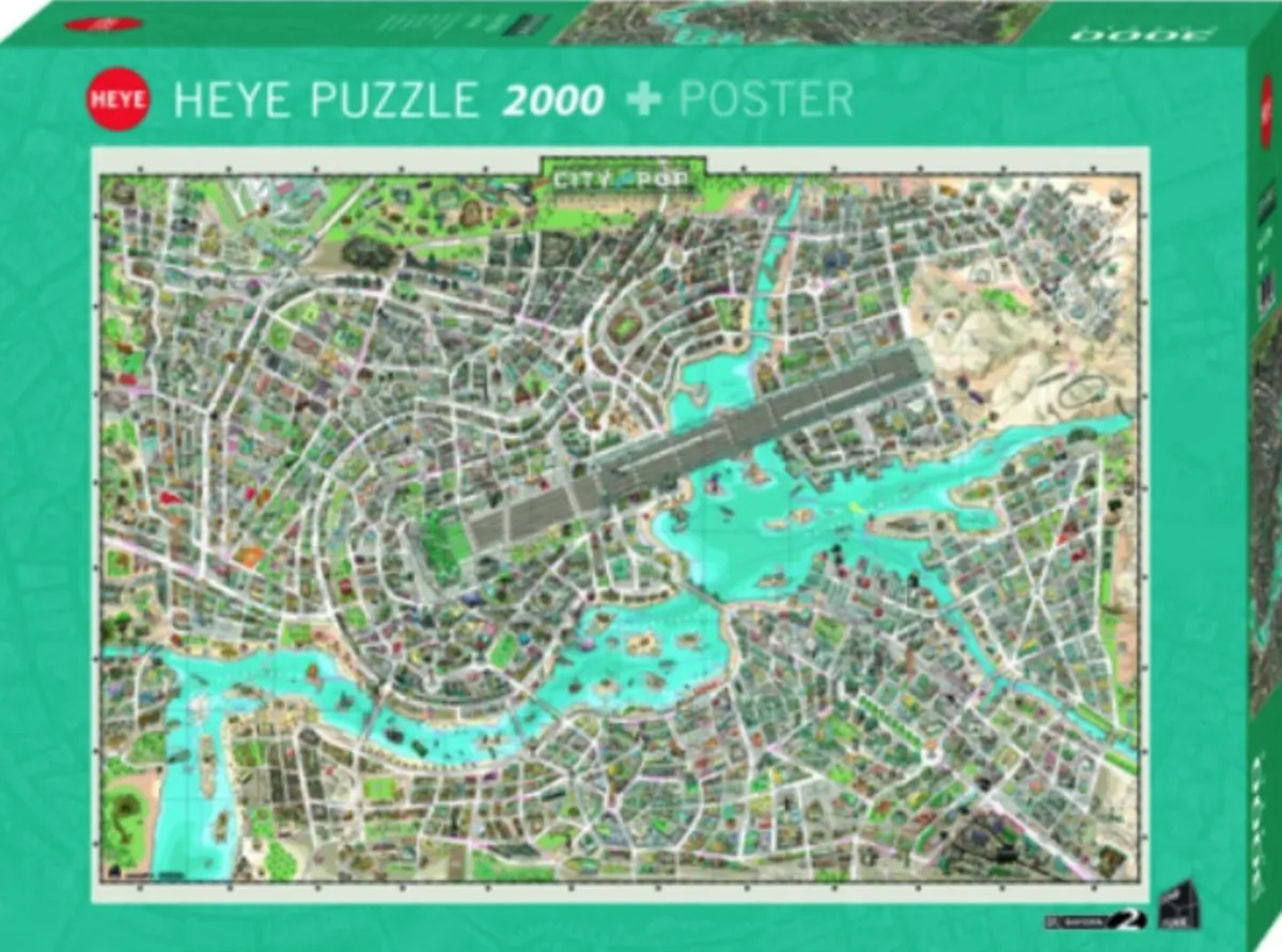 Heye Tekening|Kunst En Cultuur<City of Pop - puzzel van 2000 stukjes