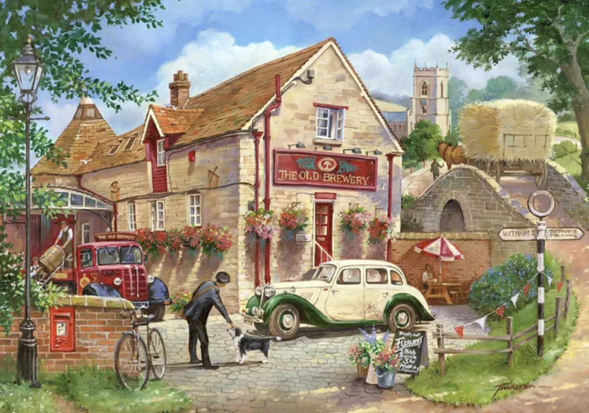 HOP Tekening|500-999<Old Brewery - 500 stukjes