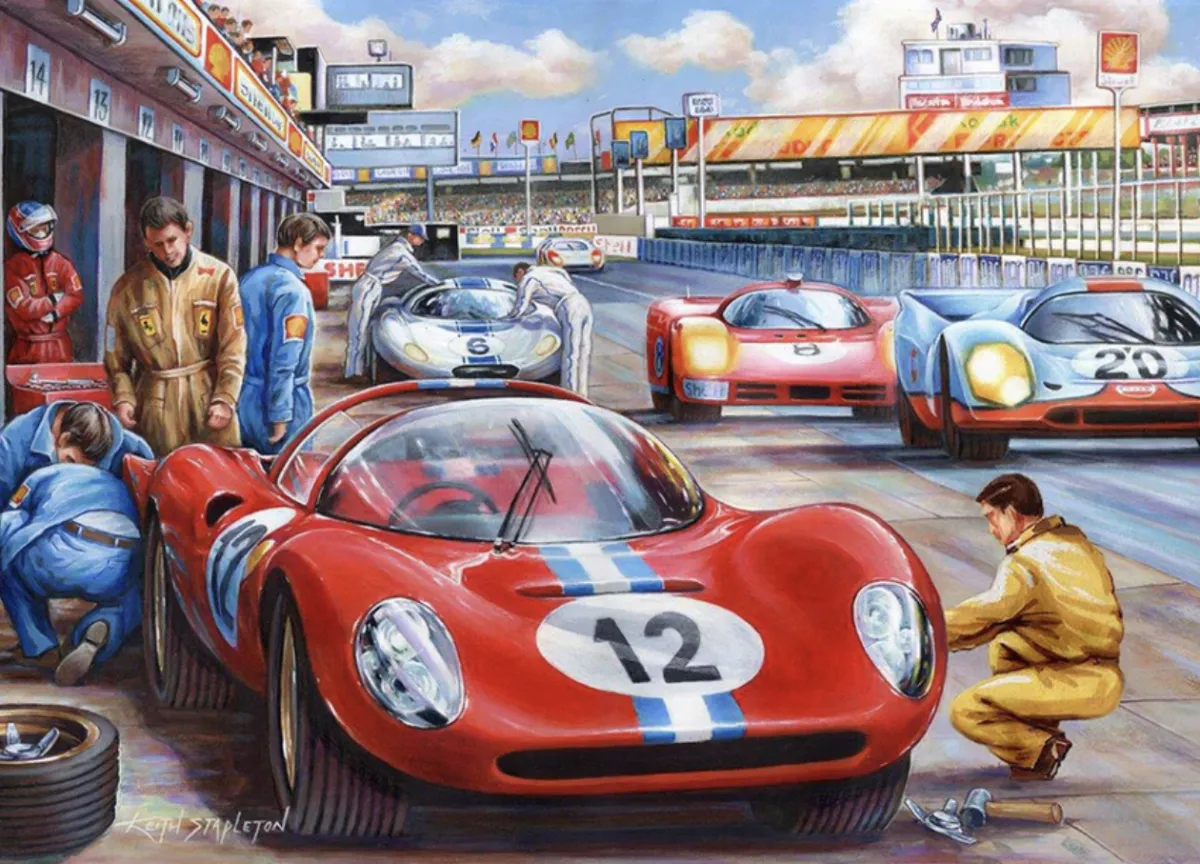 HOP Tekening|500-999<Pit Stop - 500 XL stukjes