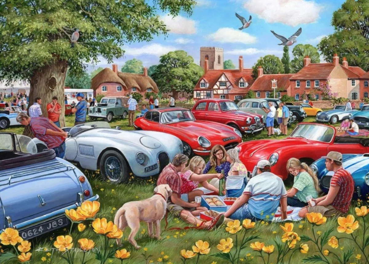 HOP Dieren|1000-1499<Rally Round - puzzel van 1000 stukjes