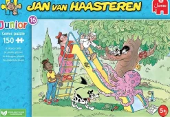 Kinderen Jumbo Tekening|Legpuzzels<De gladde glijbaan - Jan van Haasteren - 150 stukjes