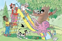 Kinderen Jumbo Tekening|Legpuzzels<De gladde glijbaan - Jan van Haasteren - 150 stukjes