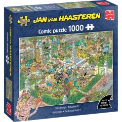 Jumbo Tekening|1000-1499<BBQ Feest! - Jan van Haasteren - puzzel van 1000 stukjes