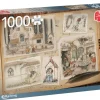 Jumbo Tekening|1000-1499<De Efteling - Anton Pieck - 1000 stukjes