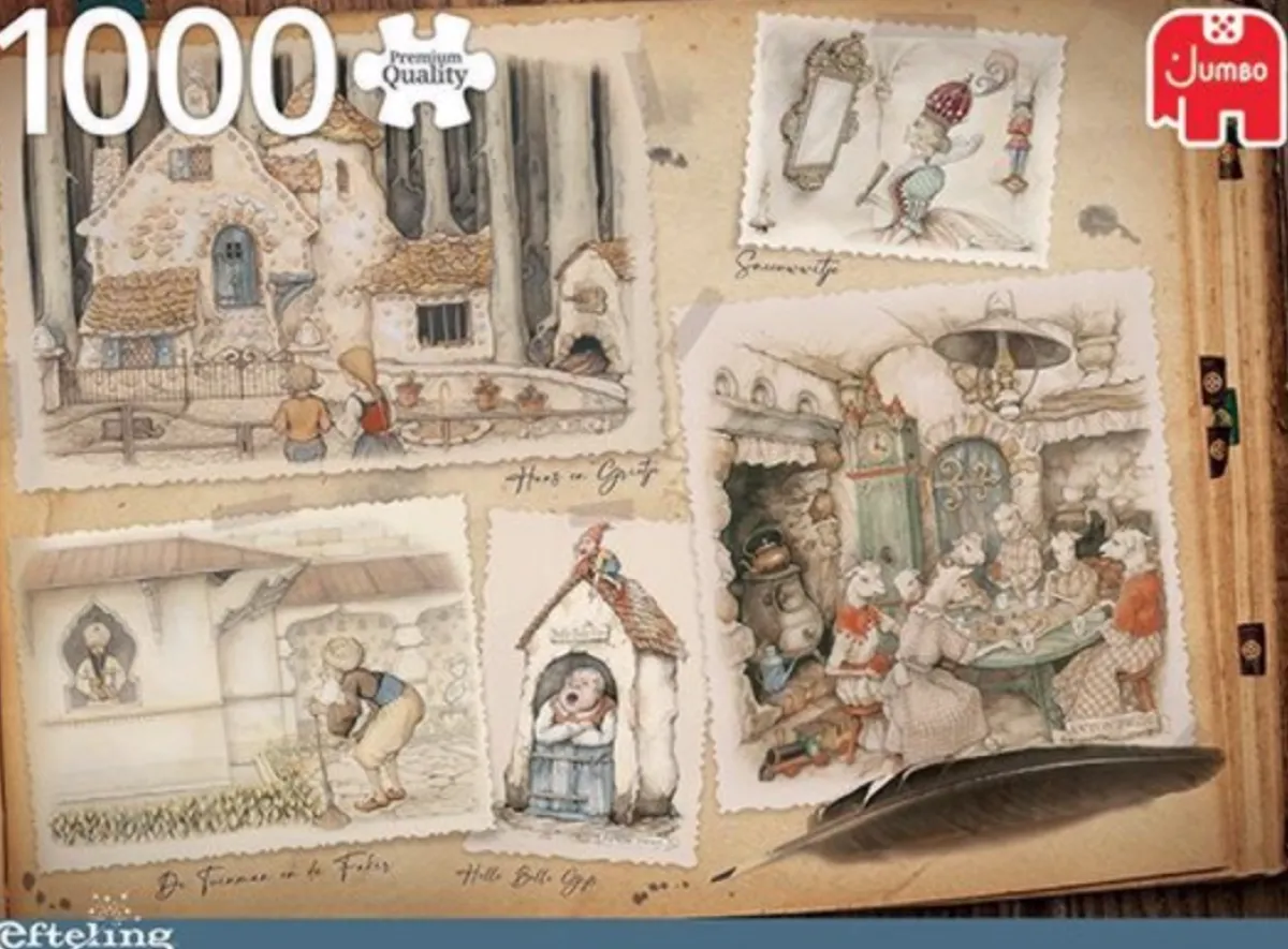 Jumbo Tekening|1000-1499<De Efteling - Anton Pieck - 1000 stukjes