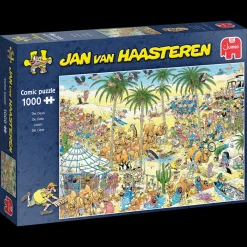 Jumbo Tekening|1000-1499<De Oase - Jan van Haasteren - 1000 stukjes