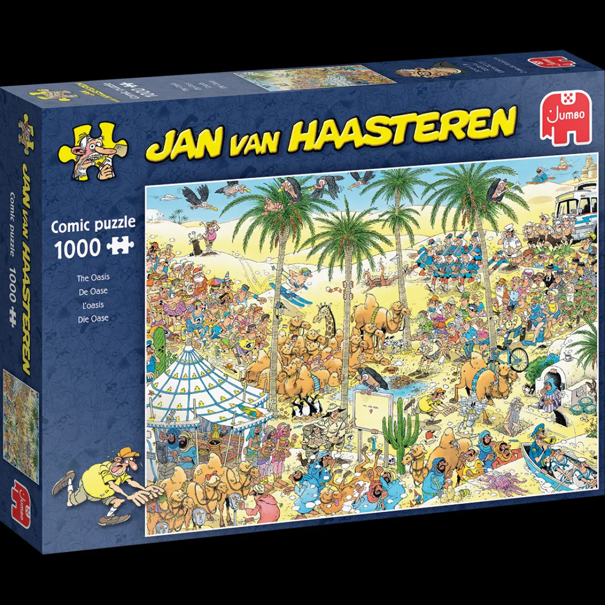 Jumbo Tekening|1000-1499<De Oase - Jan van Haasteren - 1000 stukjes