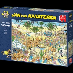 Jumbo Tekening|1000-1499<De Oase - Jan van Haasteren - 1000 stukjes