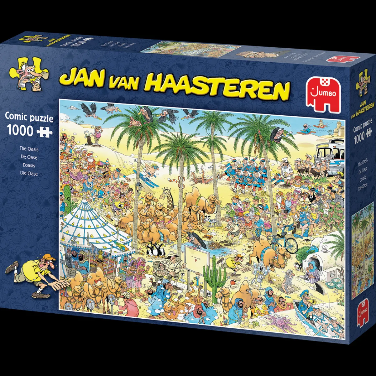 Jumbo Tekening|1000-1499<De Oase - Jan van Haasteren - 1000 stukjes