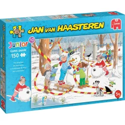 Kinderen Jumbo Tekening|Legpuzzels<De Sneeuwpop - Jan van Haasteren - 150 stukjes